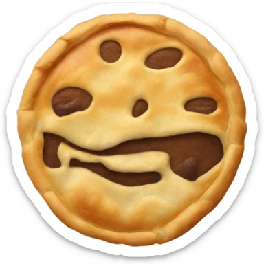 Emoji whit burek sticker
