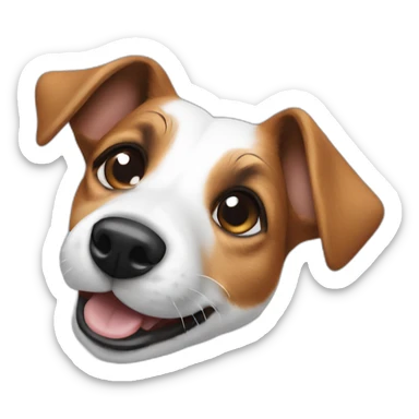 Jack Russell Terrier paw in the air sticker