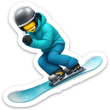 Snowboard board sticker