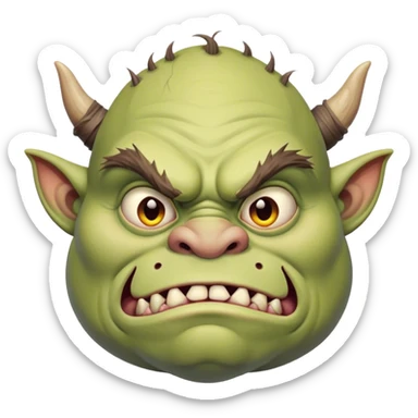 Ugly oger sticker