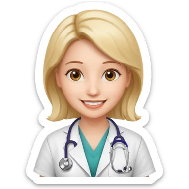 doctora mujer sticker