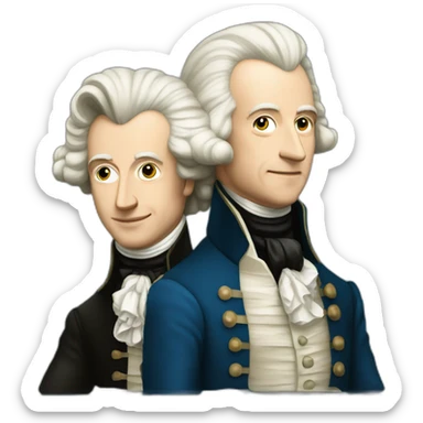 Mozart et betthoven sticker