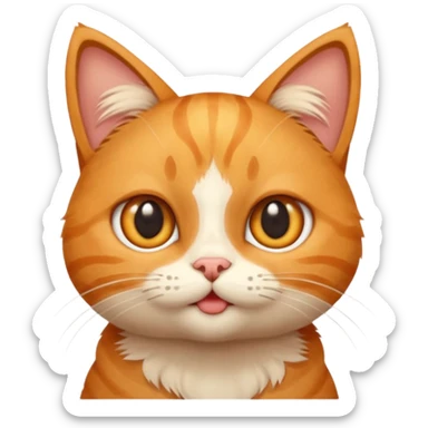 This is a cat meme in which the cat says uyapapa hmm uyapapa make a emogi of that cat for me sticker