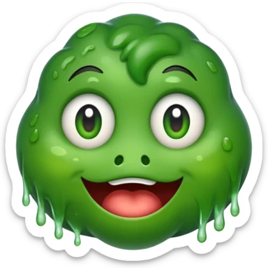 Create an regular circle emoji that is rolling his eyes and super gross sticker