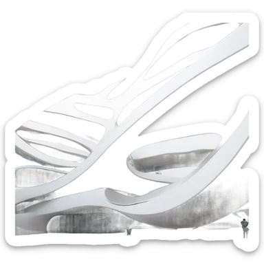 Zaha hadid architecture  sticker