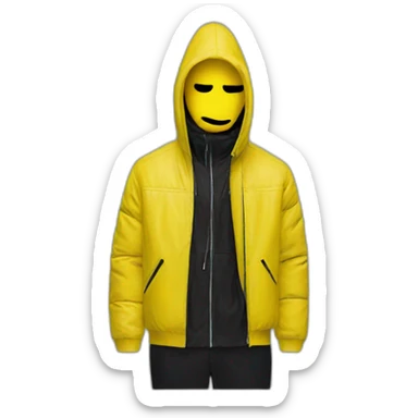 yellow man in Balenciaga sticker