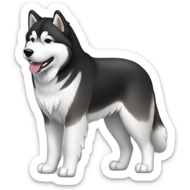 Dog alaskan malamute full-body sticker