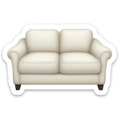 Cozy white sofa sticker