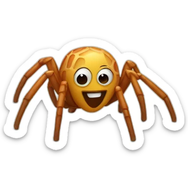 Spider for seaside vacation sticker