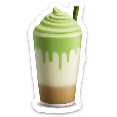 matcha latte  sticker