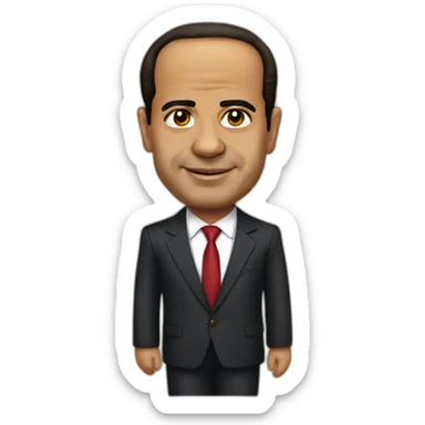 Abdel Fattah El-Sisi President of Egypt sticker