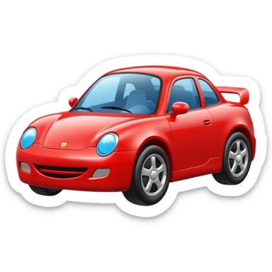 red toy car sticker