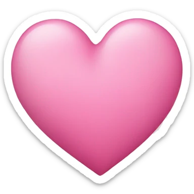 Small pink heart sticker