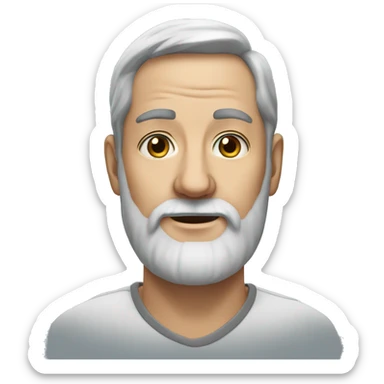 realistic portrait of a man,grey beard sticker