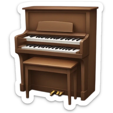 Chat qui joue au piano sticker