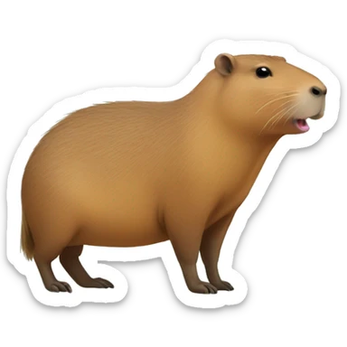 Capybara sticker