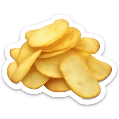 emoji for original flavour potato chips sticker