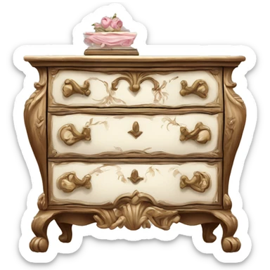 ornate chippendale dresser sticker