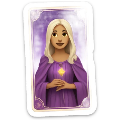 tarot cards purple colors sticker