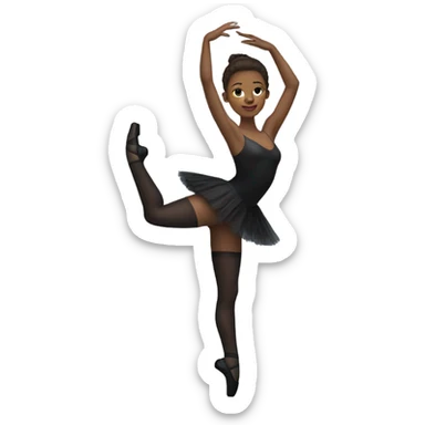Ballet dancer in thigh highs sticker