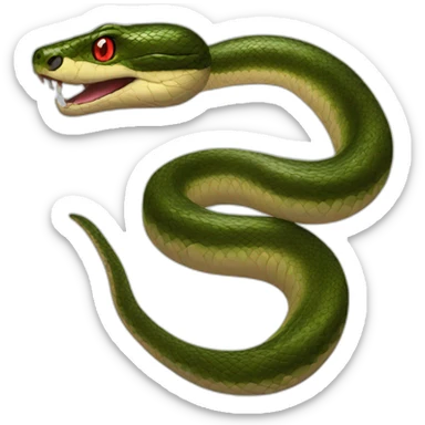 anaconda with red eyes sticker