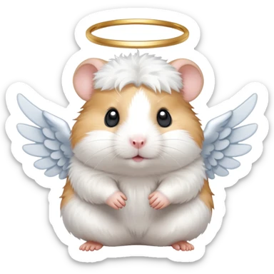Angel hamster sticker