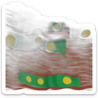 Le drapeau berbère, il a 3 rayures horizontal bleu, vert, jaune, et un grand ⵣ rouge au milieu sticker