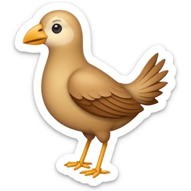 Crée un emoji de l'oiseau de la paille en queue, dans le style de cet emoji 𓆤 sticker