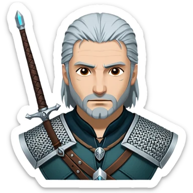 شعار مسلسل the witcher sticker