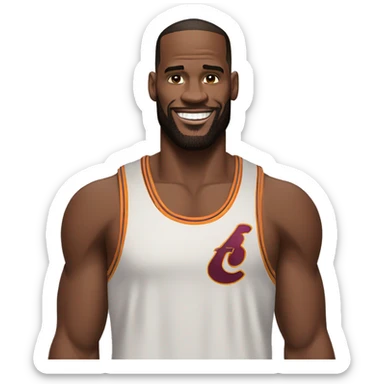 Le Bron James in tanktop sticker