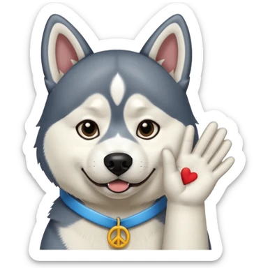 Tạo emoji của chó Husky với những biểu cảm sau: dislike) 	•	✌️ (peace) 	•	🤌 (móc mỉa) 	•	🙏 (cầu xin) 	•	😿 (năn nỉ, tội nghiệp) 	•	👊 (đấm) 	•	🤯 (vỡ não) 	•	🖕 (cà khịa kiểu ác liệt luôn) sticker