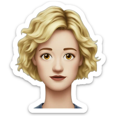 Mackenzie Davis entiere face sticker