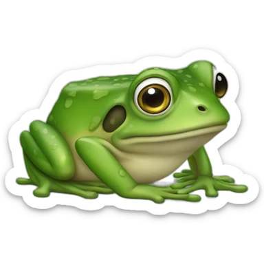 An arabic frog sticker