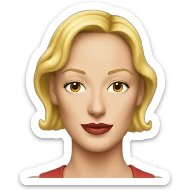 uma thurman sticker