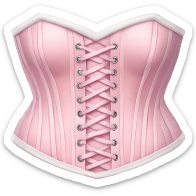Pastel pink corset  sticker