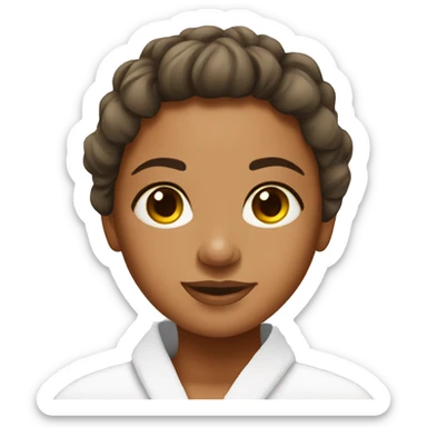 Spa tan girl sticker