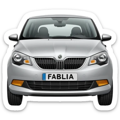 skoda fabia car sticker