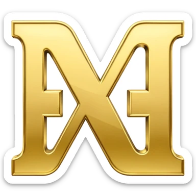 letters "A and I" sticker