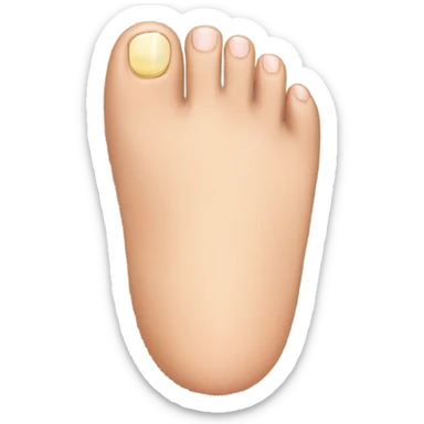Toenail clipping sticker