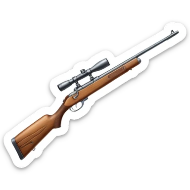 hunting rifle sticker