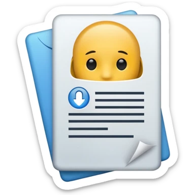 assurance document sans visage sticker