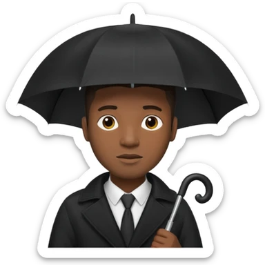 HOLDİNG UMBRELLA BLACK MAN sticker