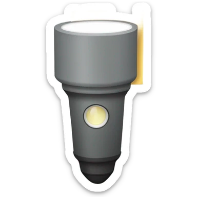 flashlight holding a Paper sticker