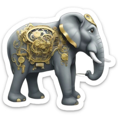 éléphant machine de l'île Nantes sticker