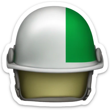 nigeria flag gardener helmet sticker