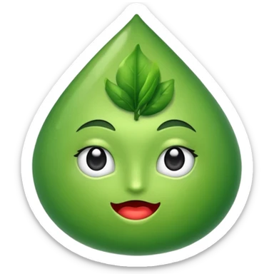 1 grano de poroto 🫘 con cara amorosa  sticker