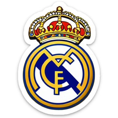 Real Madrid escudo real sticker