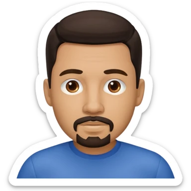 Has a un boricua con barba de chivo sticker