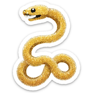 Snake made of crystals sticker