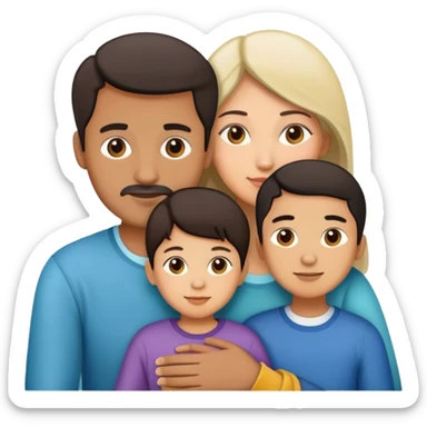 mum dad child sticker